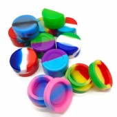 Assorted Color 5ml Silicone Container Non Stick Jars Oil Wax Multi Use Kitchen Storage Box