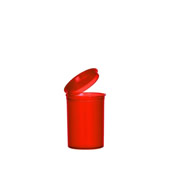 19 Dram Opaque Red Child Resistant Pop Top Bottles